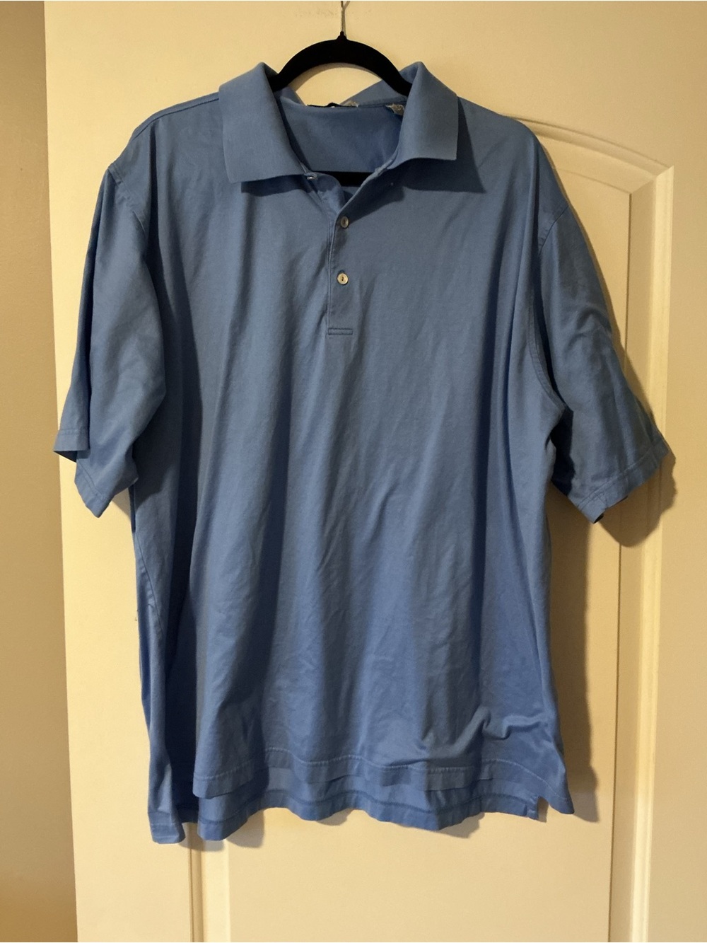 Peter Millar Men's Sky Blue Short-Sleeve Polo